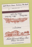 Matchbook Cover - Kutis Funeral Home St Louis MO 40 Strike