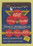 Matchbook Cover - Acme Schlitz Walter's Beer Salt Lake City UT POOR 40 Strike