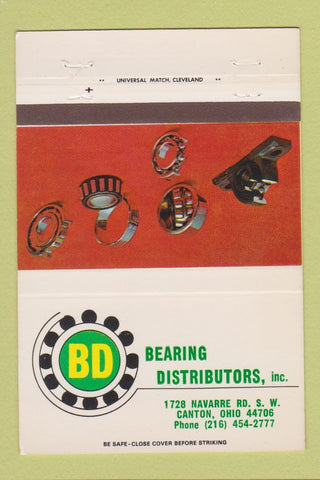 Matchbook Cover - Bearing Distributors Canton OH 40 Strike
