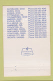 Matchbook Cover - Bearing Distributors Canton OH 40 Strike