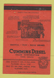 Matchbook Cover - Cummins Diesel Sales Hibbing St Paul MN 40 Strike
