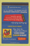 Matchbook Cover - Clarion Radio Chicago IL Warwick Manufacturing 40 Strike