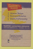 Matchbook Cover - Clarion Radio Chicago IL Warwick Manufacturing 40 Strike