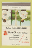 Matchbook Cover - Sun X Glass Tinting Duluth MN 40 Strike