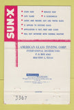 Matchbook Cover - Sun X Glass Tinting Duluth MN 40 Strike