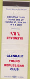 Matchbook Cover - Glendale Young Republican Club Denver CO