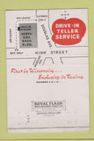 Matchbook Cover - North Side Bank Racine WI 25th 40 Strike