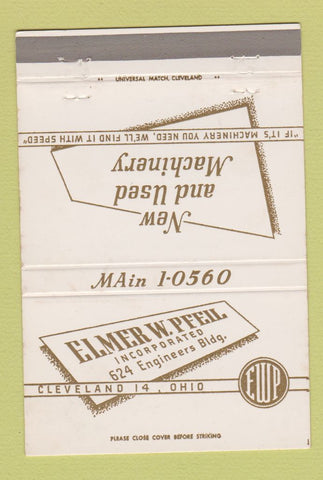 Matchbook Cover - Elmer Pfeil Cleveland OH Machinery 40 Strike