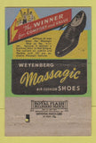 Matchbook Cover - Weyenberg Massagic Shoes Belk Bros Charlotte NC 40 Strike
