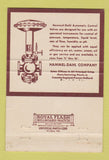 Matchbook Cover - Hammel Dahl Auto Control Valves Providence RI 40 Strike
