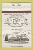 Matchbook Cover - Le Club West Portal NJ Roberts Country Manor 40 Strike