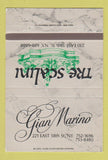 Matchbook Cover - Gian Marino The Scalini New York City 40 Strike