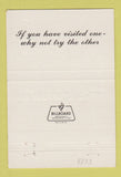 Matchbook Cover - Gian Marino The Scalini New York City 40 Strike