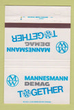 Matchbook Cover - Mannesmann Demag Cranes Hoists 40 Strike