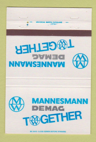 Matchbook Cover - Mannesmann Demag Cranes Hoists 40 Strike