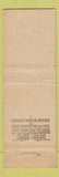 Matchbook Cover - Tally Ho Restaurant Nashville TN Midget