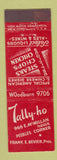 Matchbook Cover - Tally Ho Restaurant Chinese  Midget