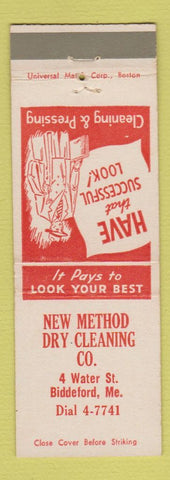 Matchbook Cover - New Method Dry Cleaning Biddeford ME