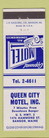 Matchbook Cover - Queen City Motel Bangor ME