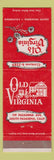 Matchbook Cover - Old Virginia South Pasadena CA