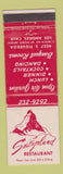 Matchbook Cover - Switzerland Restaurant Los Angeles CA