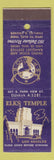 Matchbook Cover - Elks Lodge Los Angeles CA