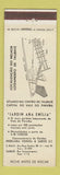 Matchbook Cover - Jardim Ana Emilia Sao Paulo Taubate Brazil