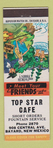 Matchbook Cover - Top Star Cafe Bayard NM Hillbilly