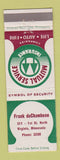 Matchbook Cover - Mutual Service Insurance Frank DeChambeau Virginia MN
