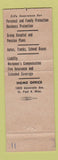 Matchbook Cover - Mutual Service Insurance Frank DeChambeau Virginia MN