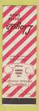 Matchbook Cover - Lloyd's Coffee Shop Running Springs CA