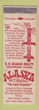 Matchbook Cover - OR Skagg Real Estate Anchorage AK totem WEAR