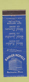Matchbook Cover - Kahler Hotels Rochester MN