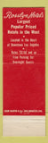 Matchbook Cover - Rosslyn Hotels Los Angeles CA WEAR