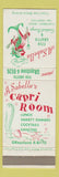 Matchbook Cover - A Sabella's Fish Grotto San Francisco CA