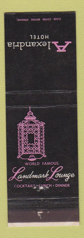 Matchbook Cover - Alexandria Hotel Los Angeles CA