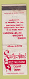 Matchbook Cover - Switzerland Restaurant Los Angeles CA WEAR