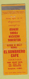 Matchbook Cover - El Sombrero Cafe San Francisco CA Mexican WEAR