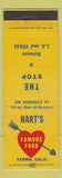 Matchbook Cover - Hart's Famous Food Yermo CA WEAR