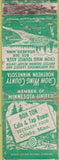 Matchbook Cover - Bon Ton Cafe Crosby MN Brainerd POOR