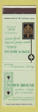Matchbook Cover - Town House Hotels Houston TX Lafayette New Orleans LA