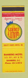 Matchbook Cover - Bamberg Motel SC Quality Courts