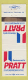 Matchbook Cover - Pratt for State Representative WEAR