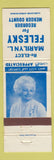 Matchbook Cover - Marilyn Felesky Mercer County Recorder Election PA