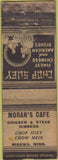 Matchbook Cover - Moran's Cafee Nisswa MN POOR