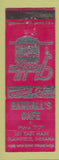 Matchbook Cover - Randall's Cafe Plainfield IN