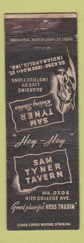 Matchbook Cover - Sam Tyner Horse Stables Indianapolis IN WEAR
