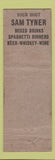 Matchbook Cover - Sam Tyner Horse Stables Indianapolis IN WEAR