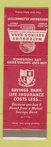 Matchbook Cover - Waterbury Savings Bank CT