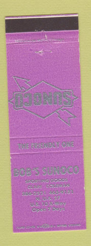 Matchbook Cover - Bob's Sunoco oil gas